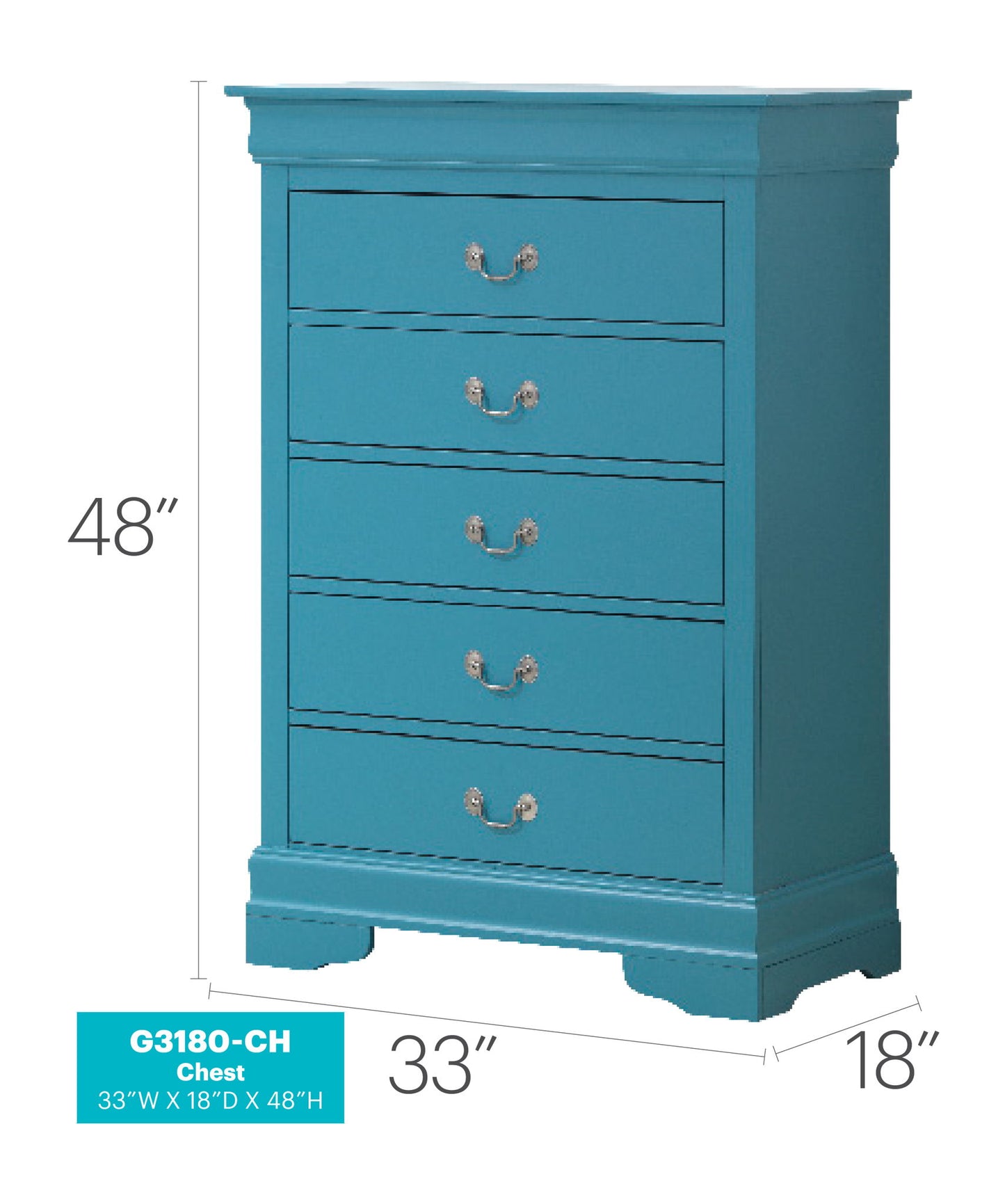 Glory Furniture - Louis Phillipe - Accent Chest