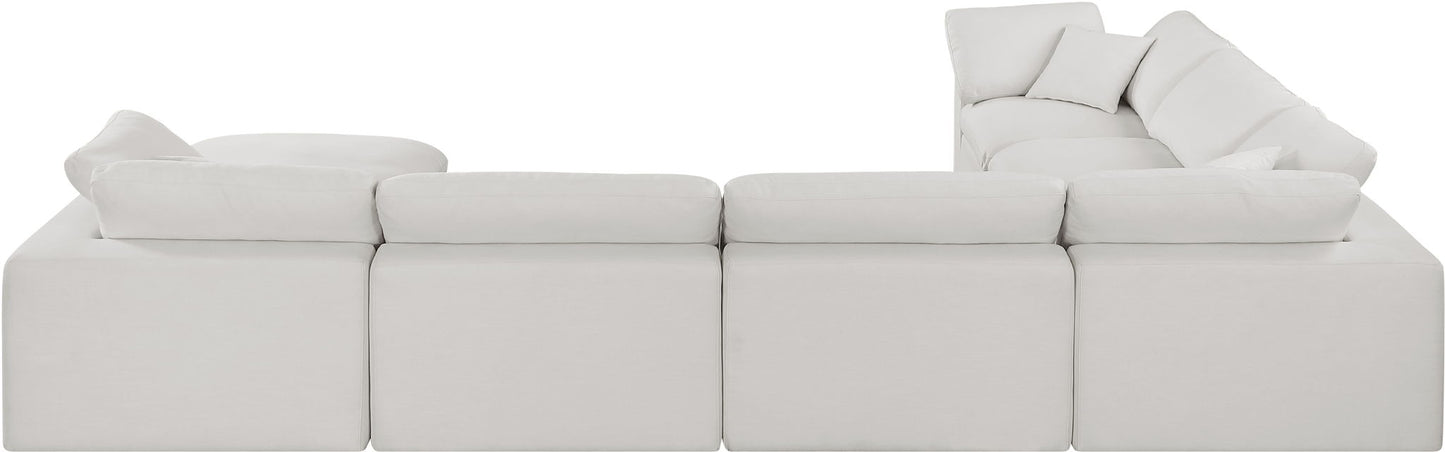 Comfy - 7 Piece Linen Modular Sectional With Chaise