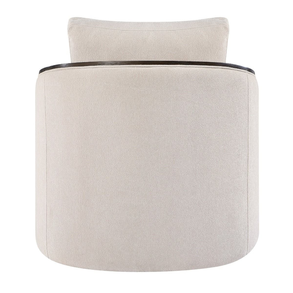 Lenora - Accent Chair With Swivel - Beige Chenille