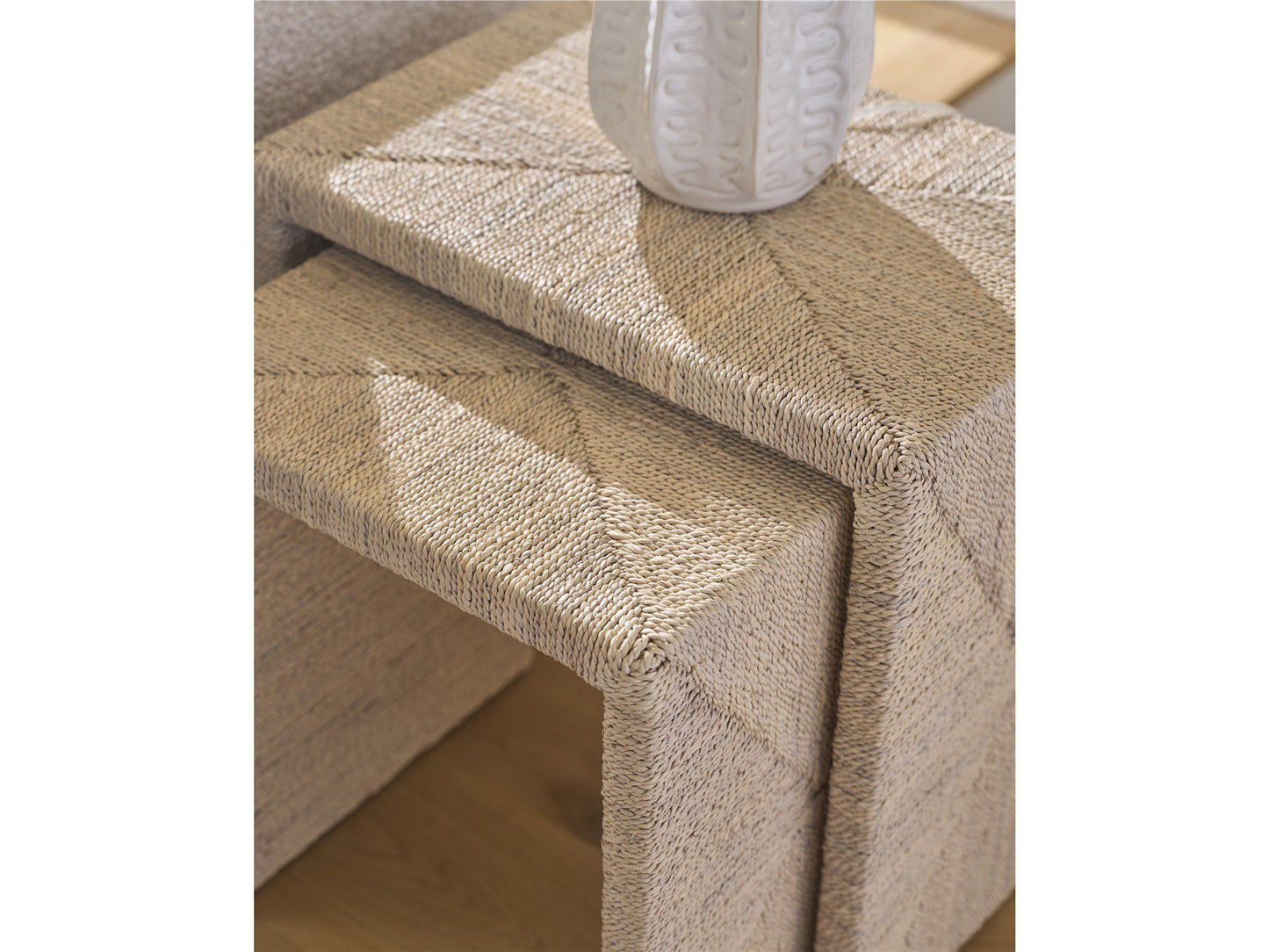 Oasis - Abaca Nesting Tables - Beige