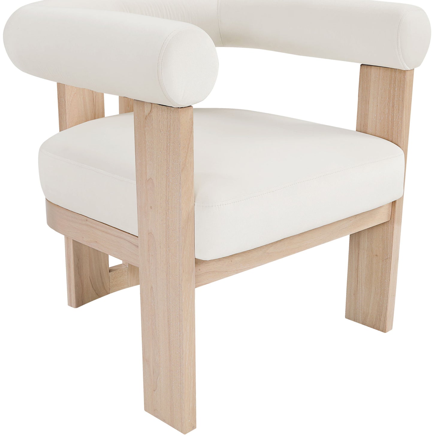 Arienzo - Performance Fabric Upholstered Accent Chair - Natural Base