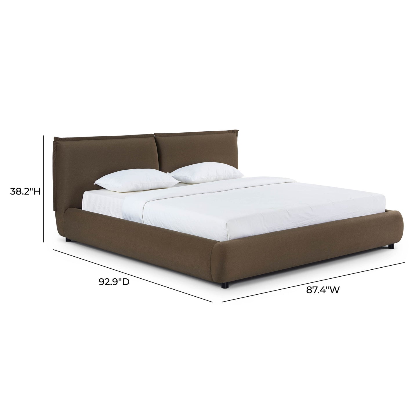 Mel - Faux Mohair Bed