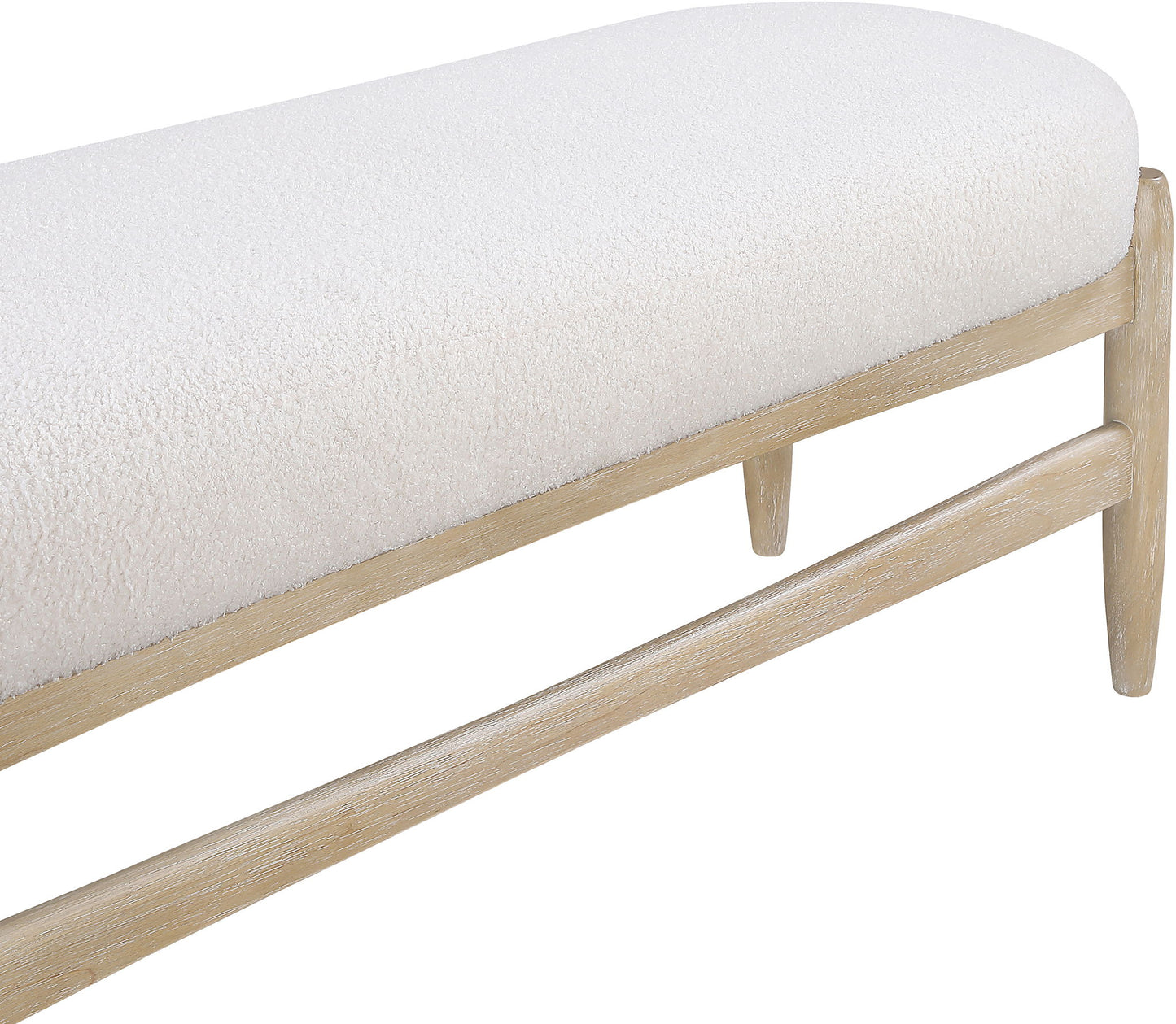 Briar - Faux Sheepskin Upholstered Bench