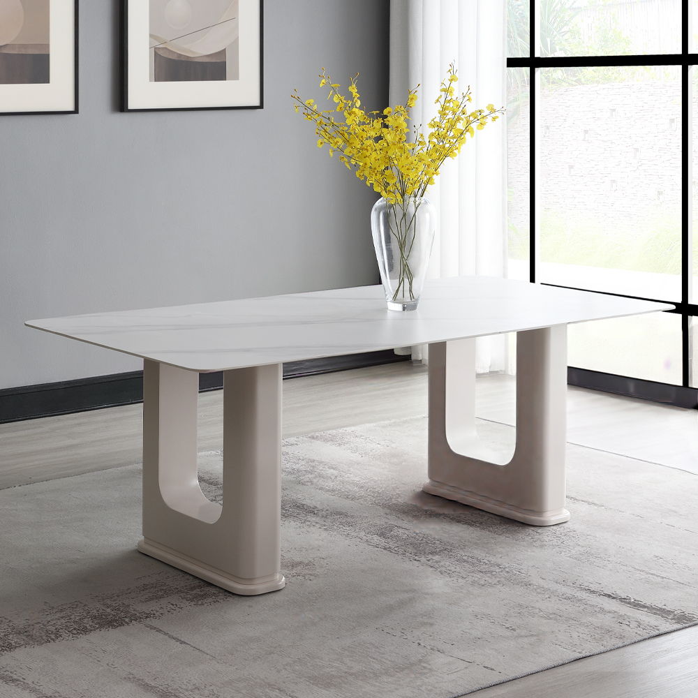 Kalam - Dining Table - Ceramic Top & Beige