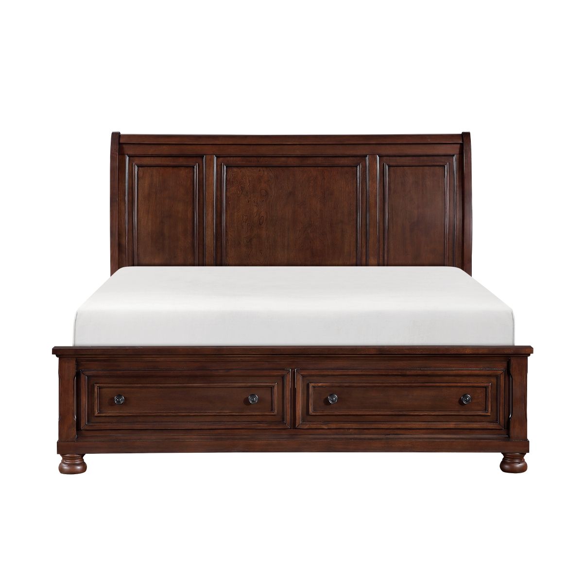 Begonia Queen Platform Bed with Footboard Storage