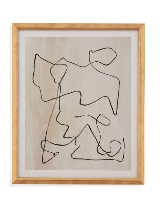 Bound IV Framed Print - Light Brown