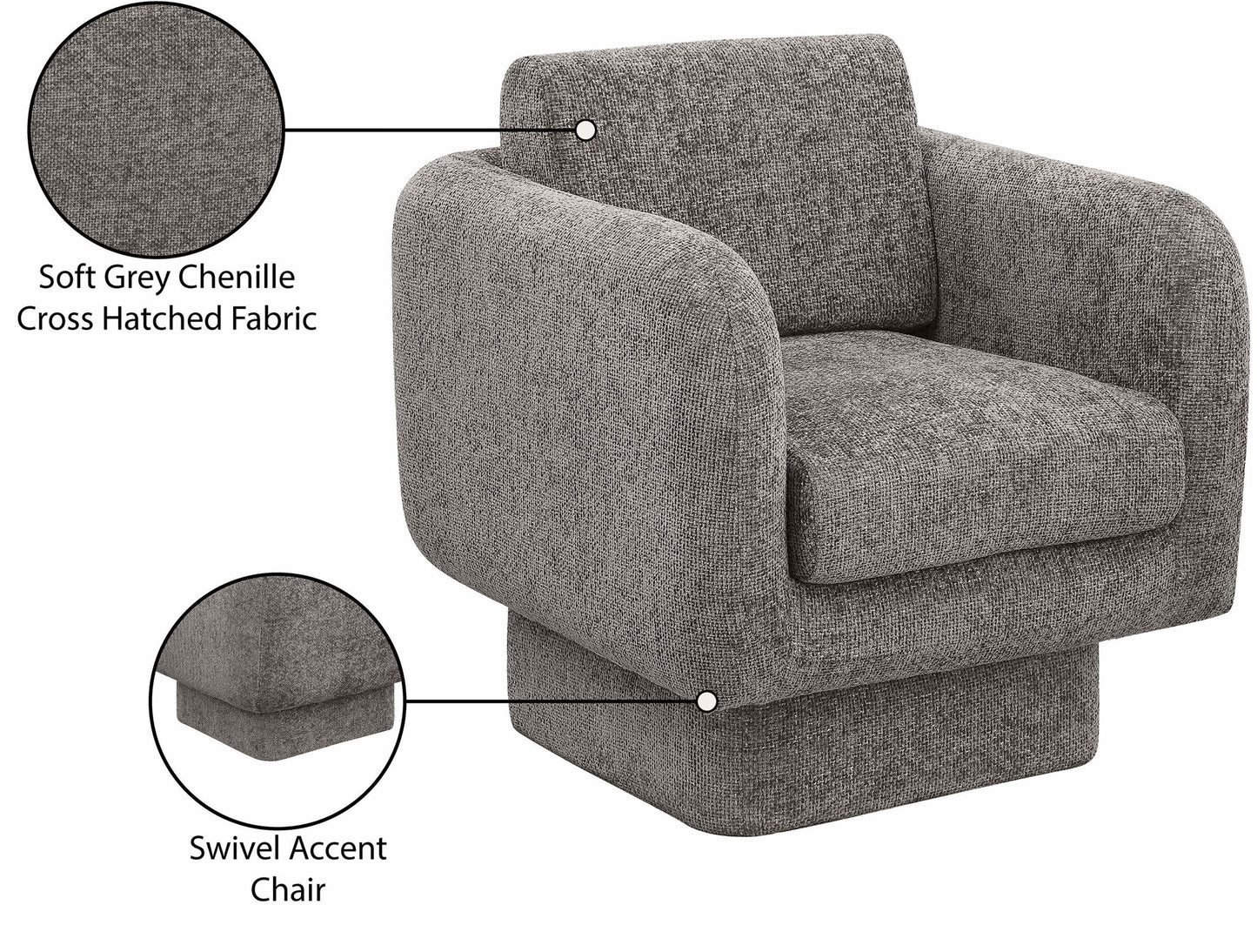 Alessandra - Swivel Accent Chair