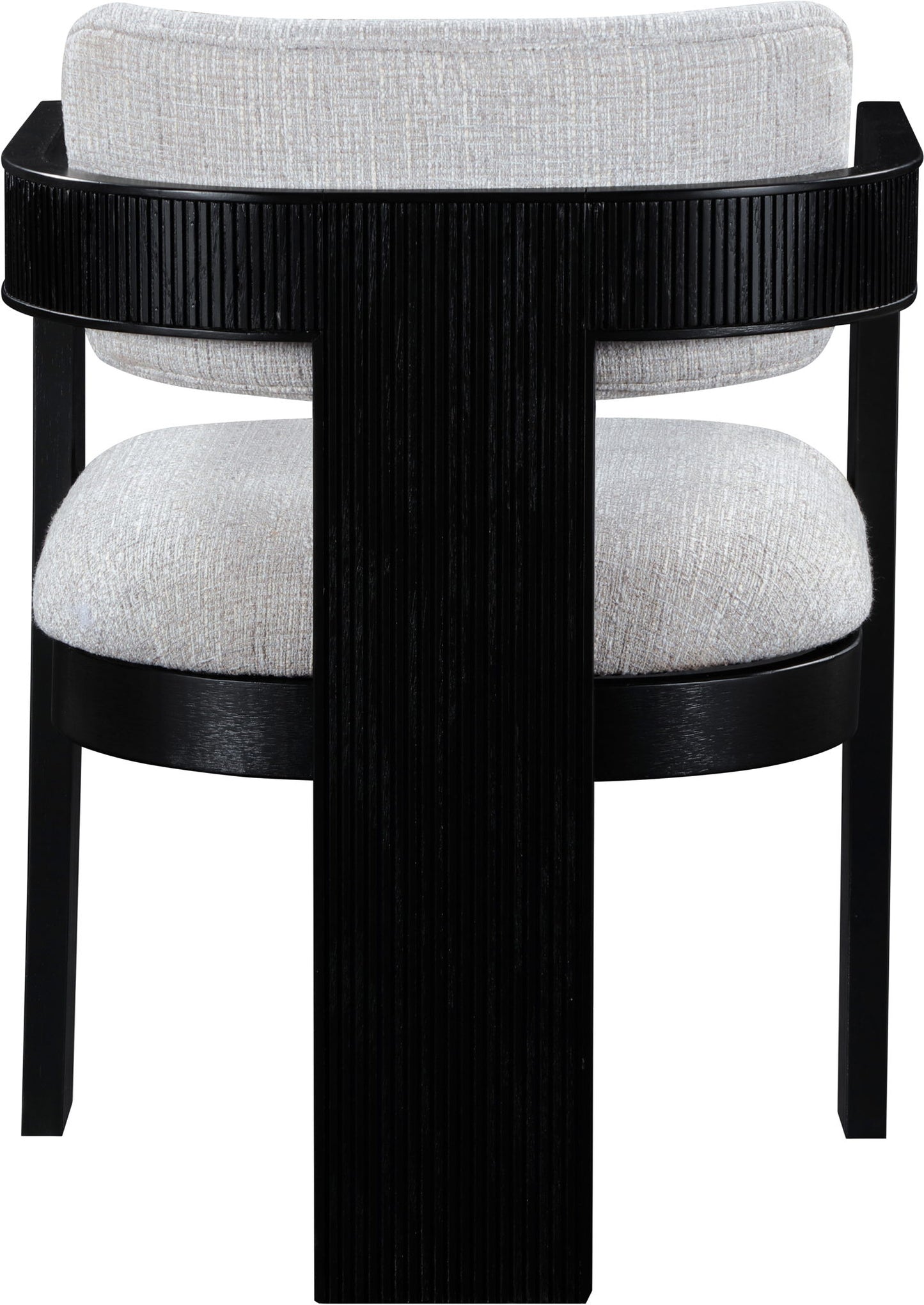Sacha - Linen Dining Chair With Black Base (Set of 2)
