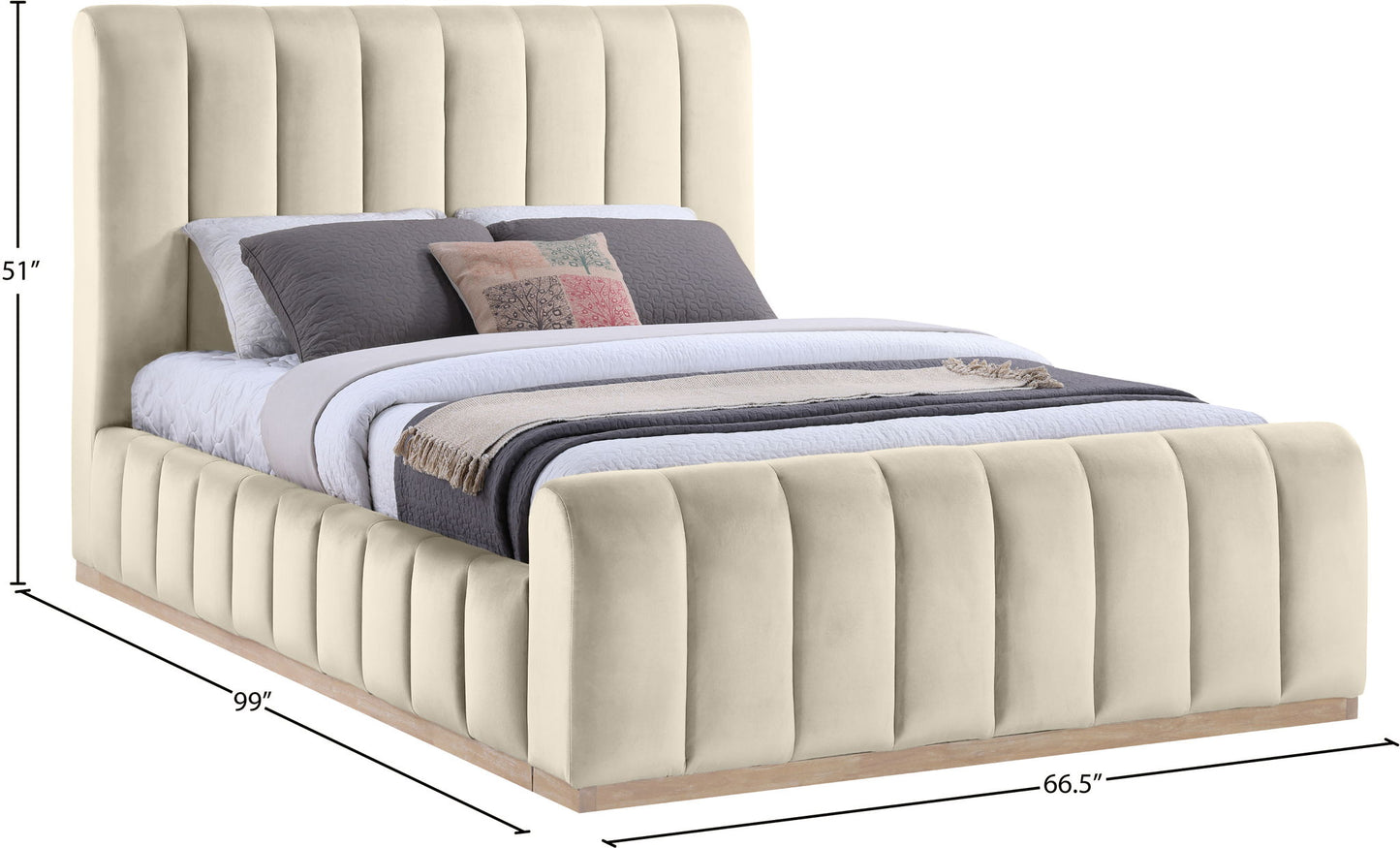 Amara - Velvet Bed