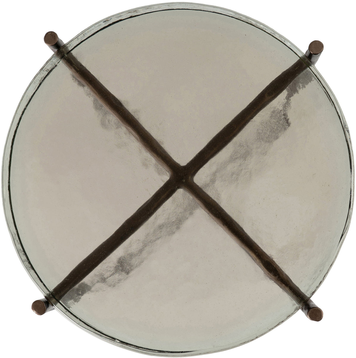 Vetra - Iron Base Bunching End Table - Bronze