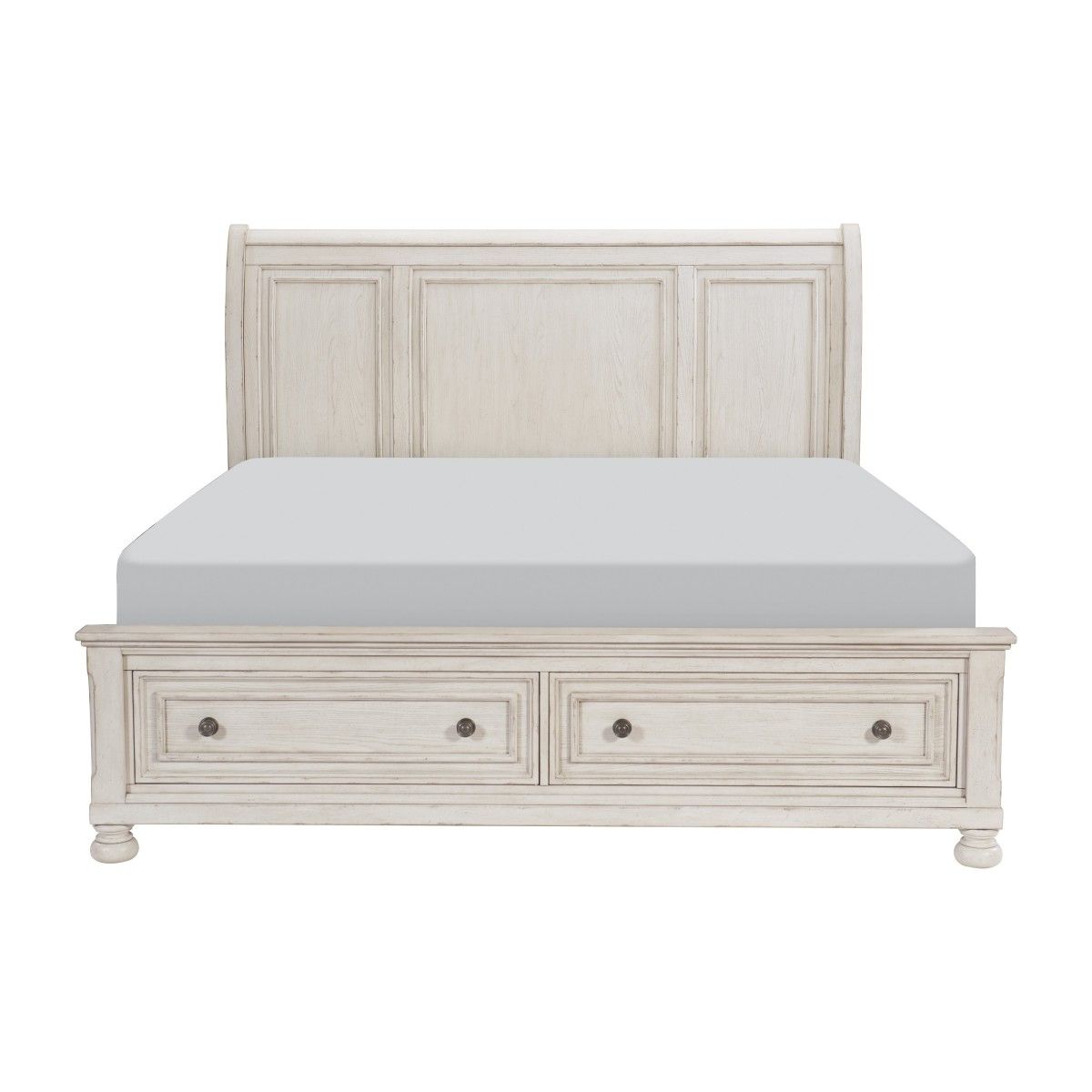 Bethel California King Platform Bed with Footboard Storage