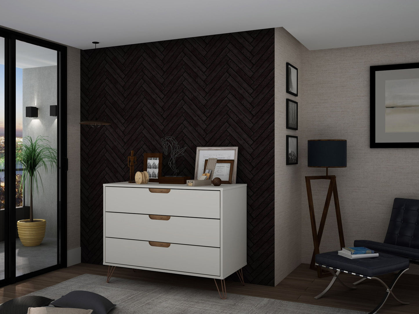 Manhattan Rockefeller - 3-Drawer Dresser