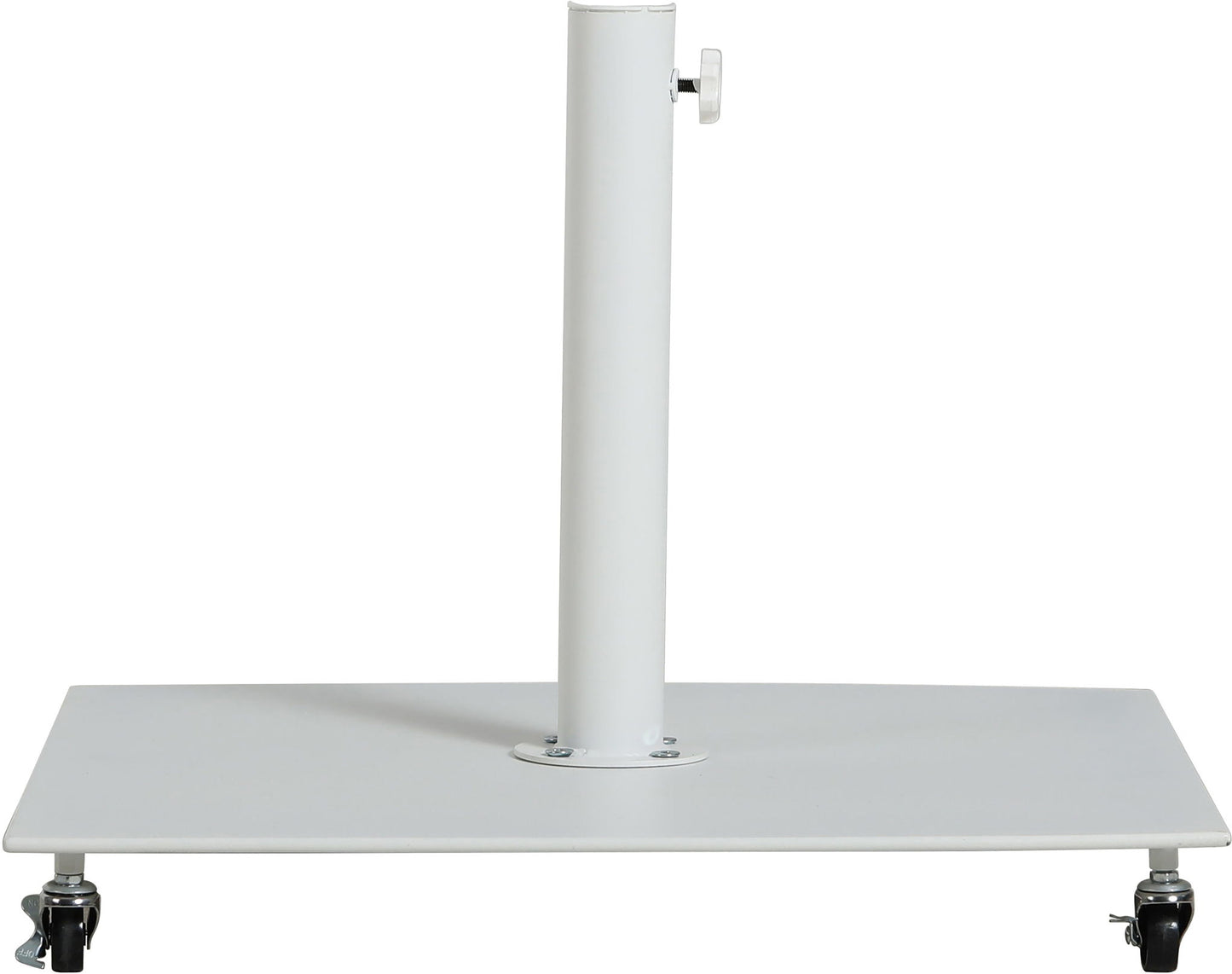 Amalfi - Aluminum Patio Umbrella - White Base / Black Pole