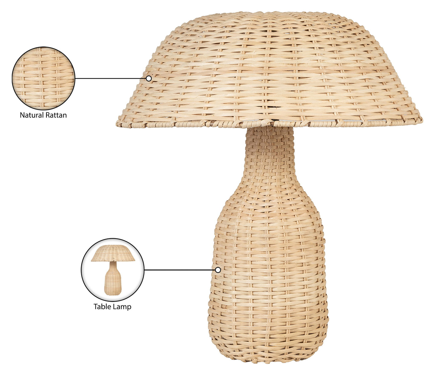 Havana - Rattan Table Lamp