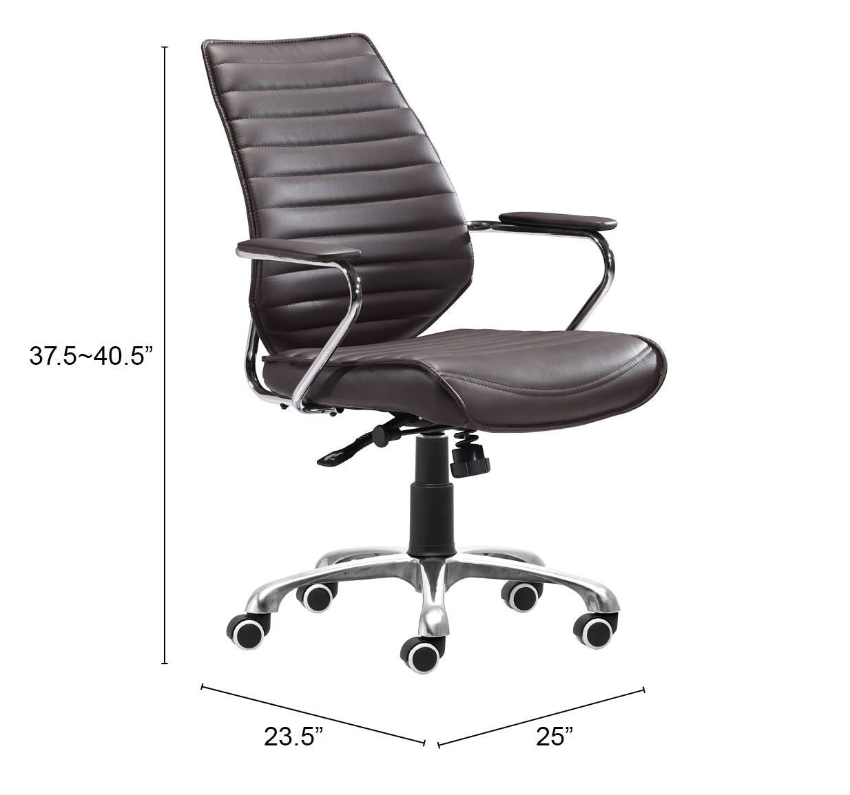 Enterprise - Low Back Office Chair - Espresso