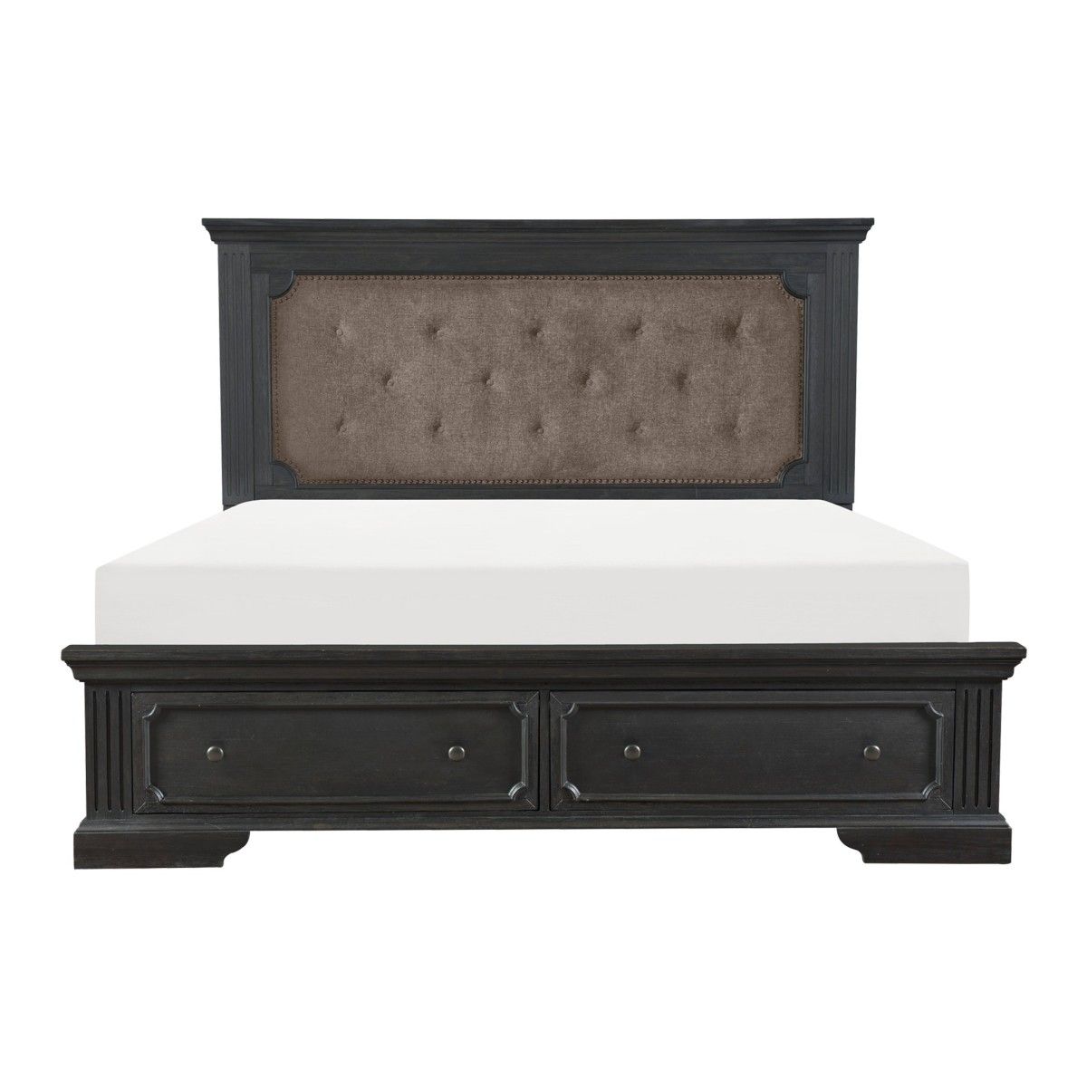 Bolingbrook Queen Platform Bed with Footboard Storage