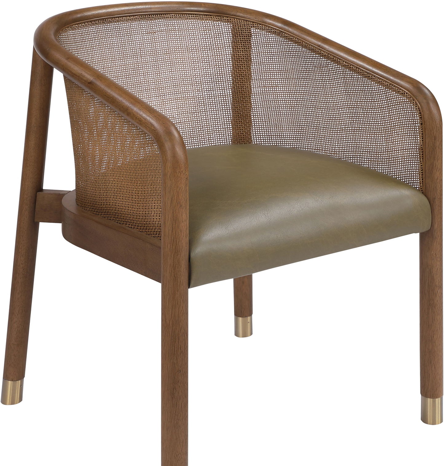 Sylvan - Vegan Leather Dining Chair (Set of 2) - Brown Frame