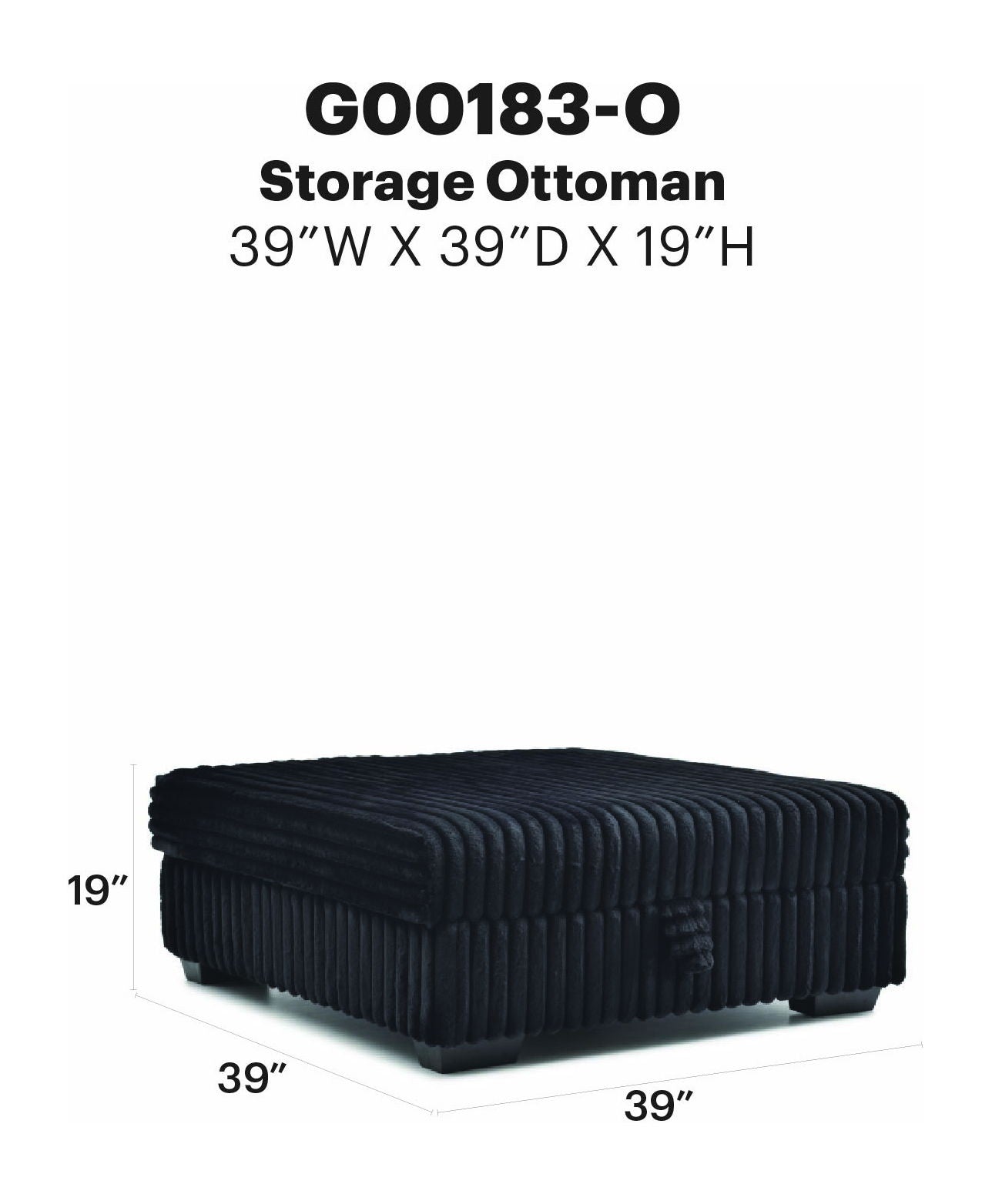 Glory Furniture - Teddy - Ottoman