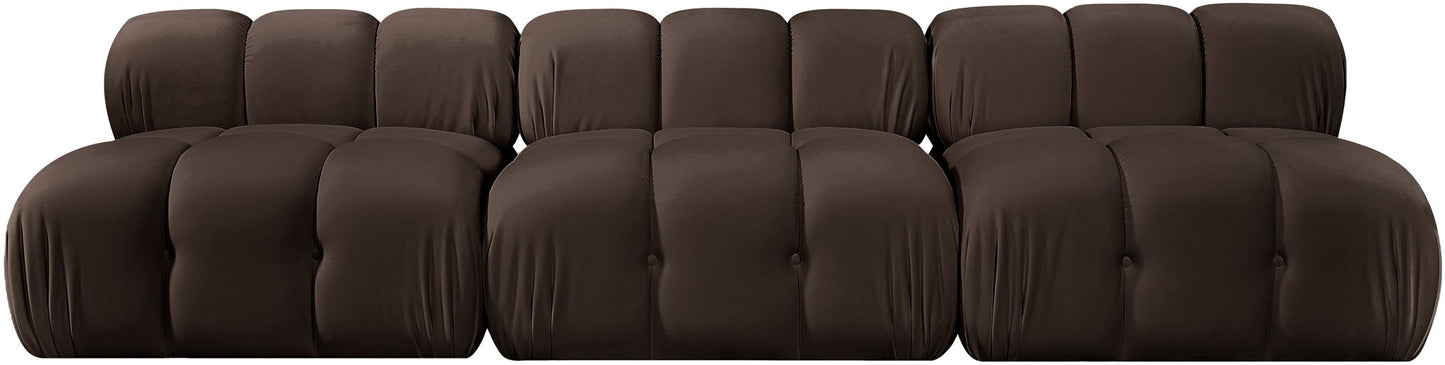 Orin - Velvet 3 Piece Modular Sofa