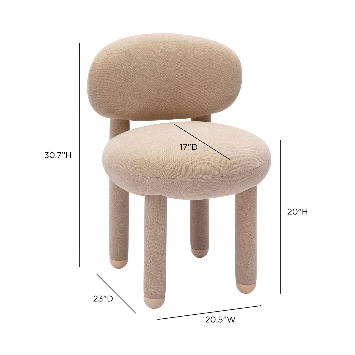 Manu - Performance Chenille Dining Chair