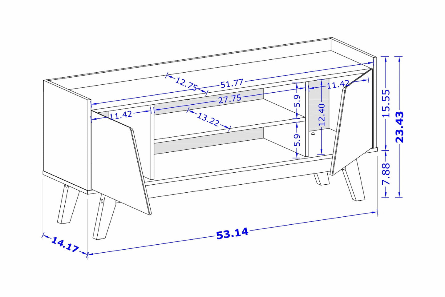 Manhattan Marcus - 53" TV Stand