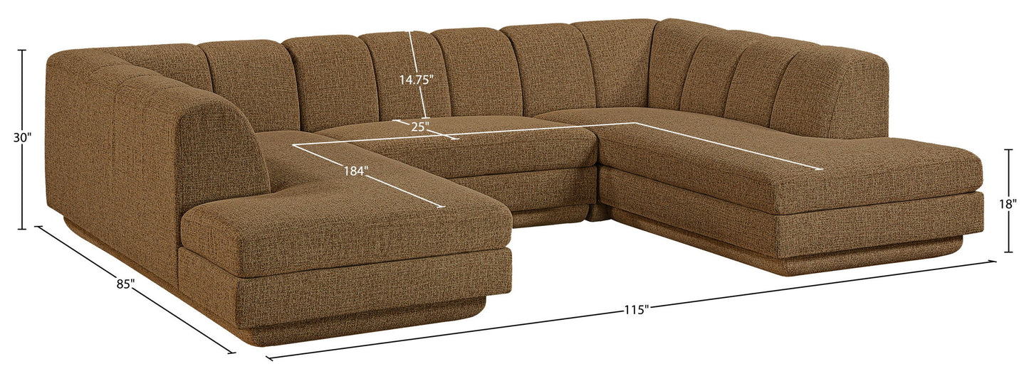 Modari - Sectional - Brown