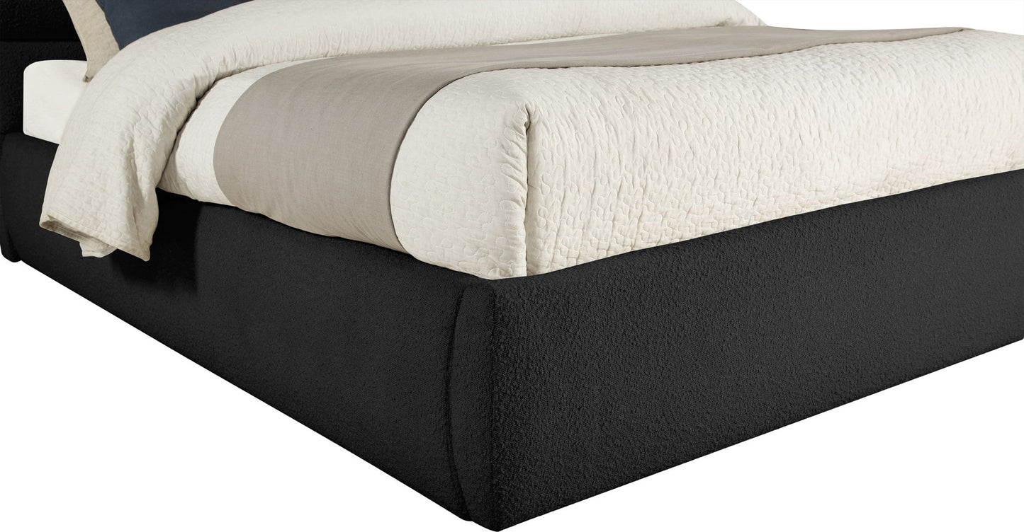 Adam - Boucle Fabric Bed With 52" Headboard