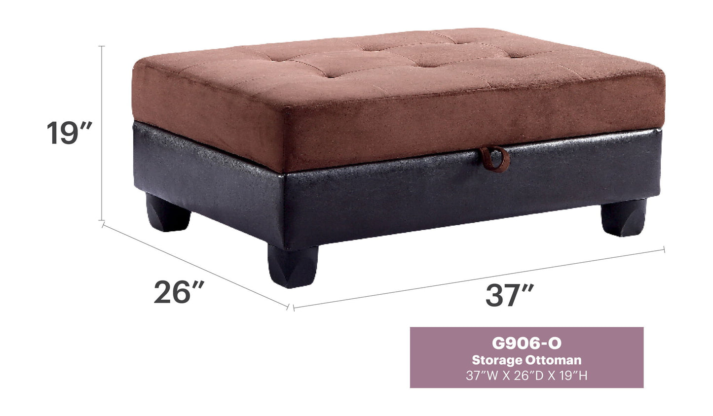 Glory Furniture - Gallant - Ottoman - Two Tone