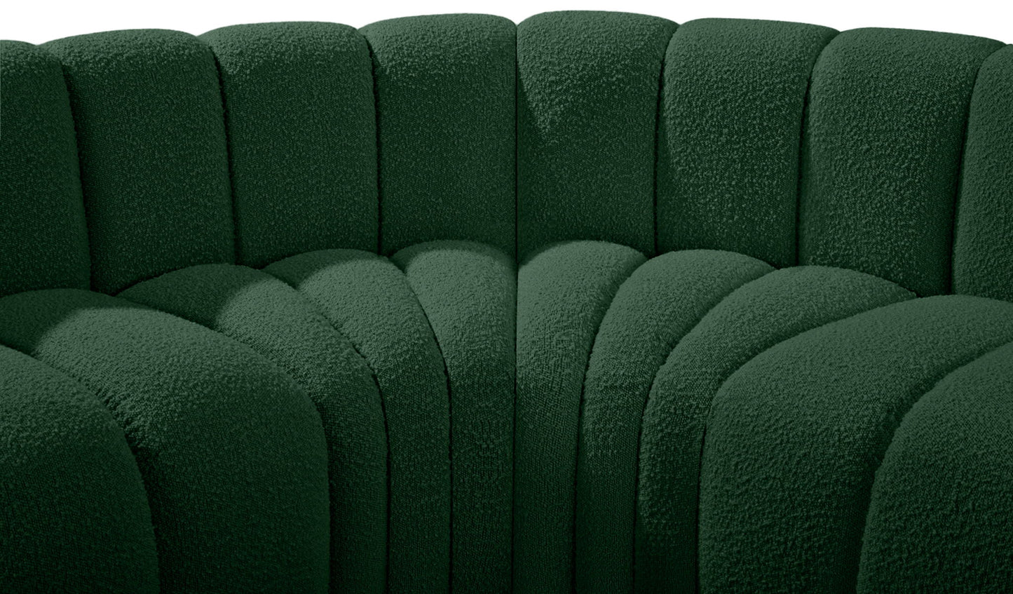 Arc - Boucle Fabric 3 Piece Modular U-Shaped Sofa