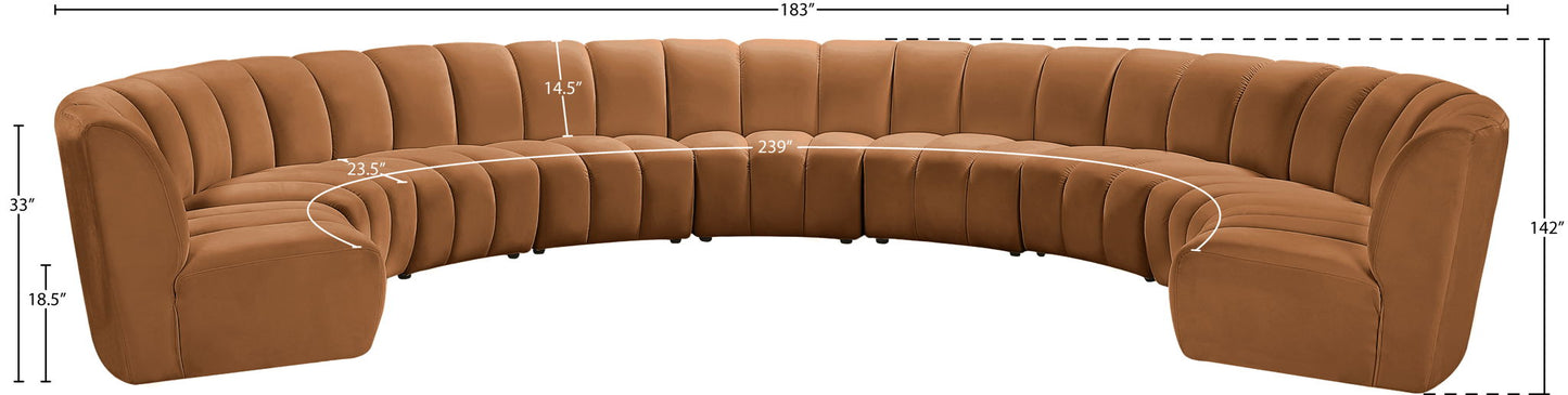 Infinity - 9 Piece Modular Sectional - Saddle