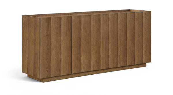 Swoon - Oak Veneer And Solid Wood Sideboard / Buffet - Brown