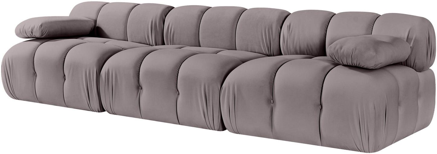 Orin - Velvet 3 Piece Modular Sofa