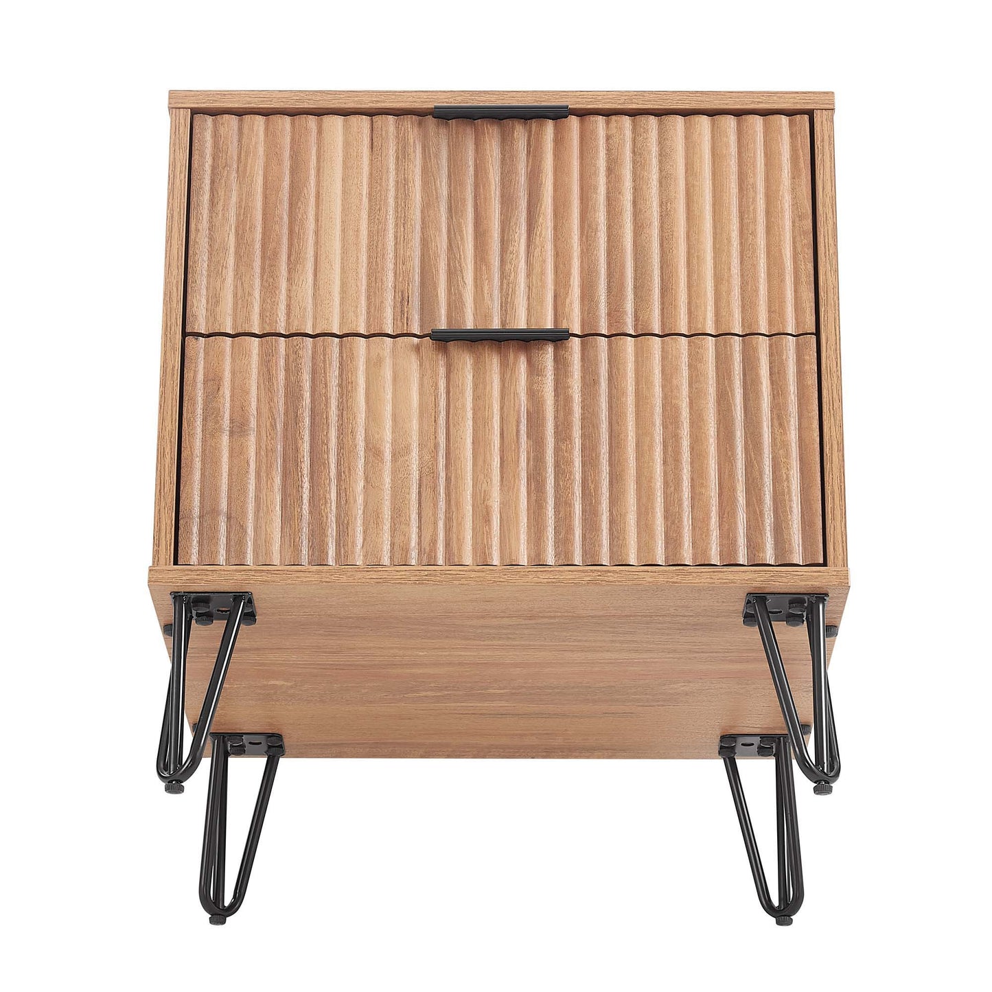 Manhattan Dumbo - Fluted 2-Drawer Nightstand