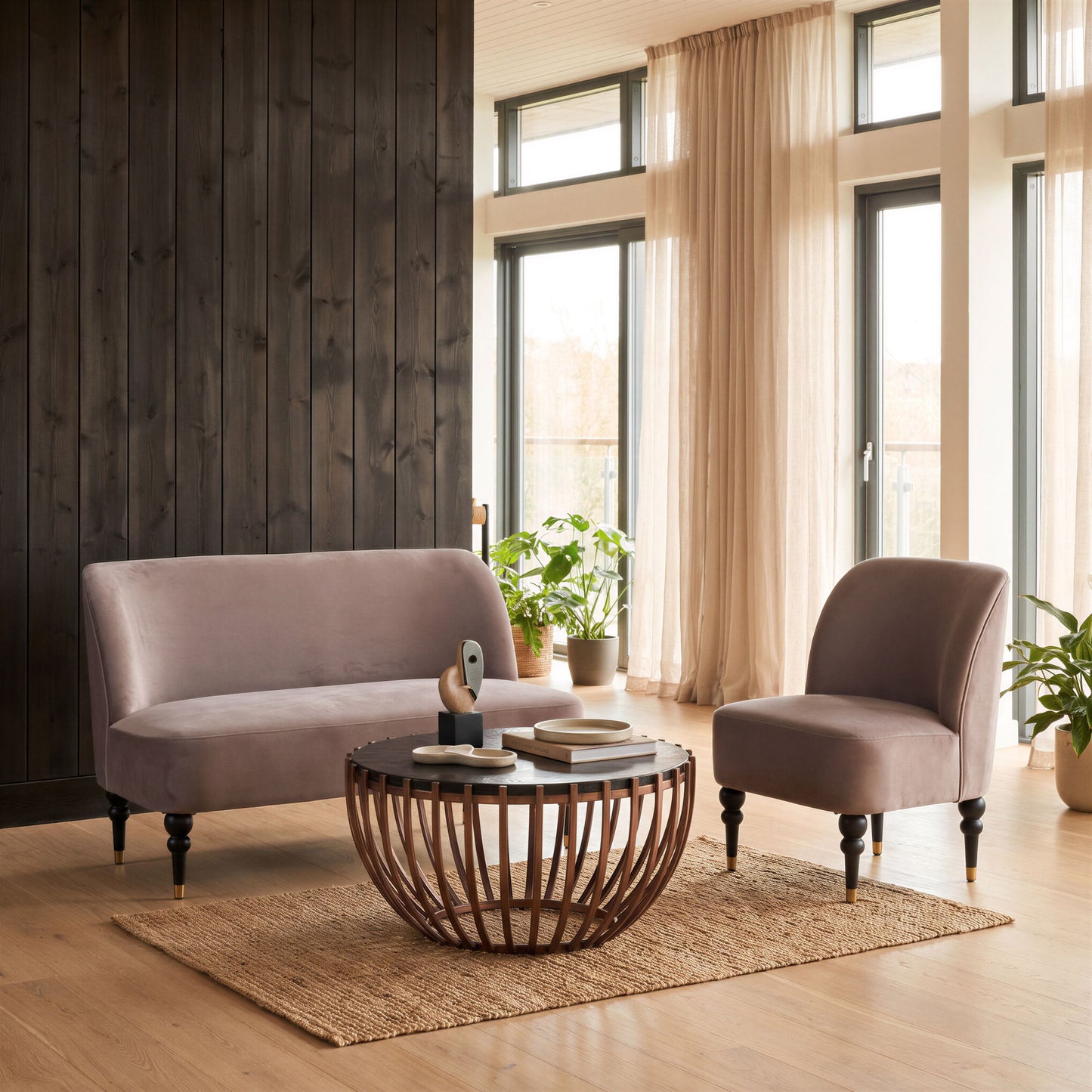 Bintulu - Loveseat - Taupe