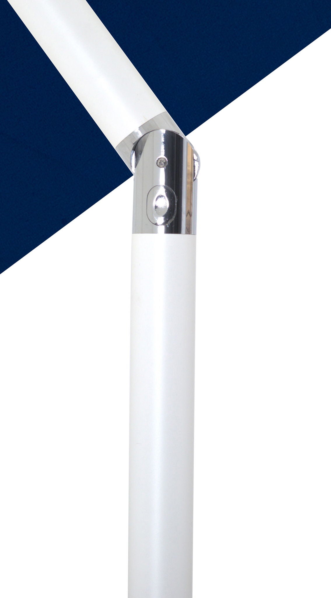Fiji - Aluminum Patio Umbrella With Round Black And White Base