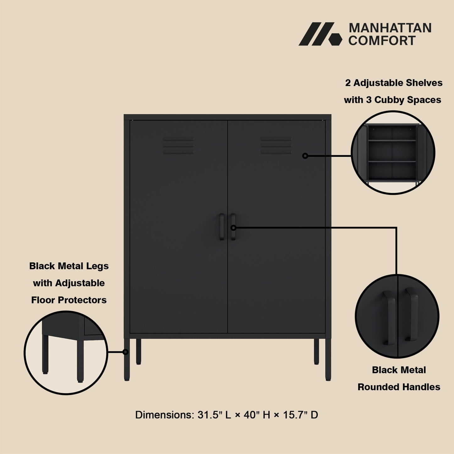 Manhattan Naomi - Accent Cabinet