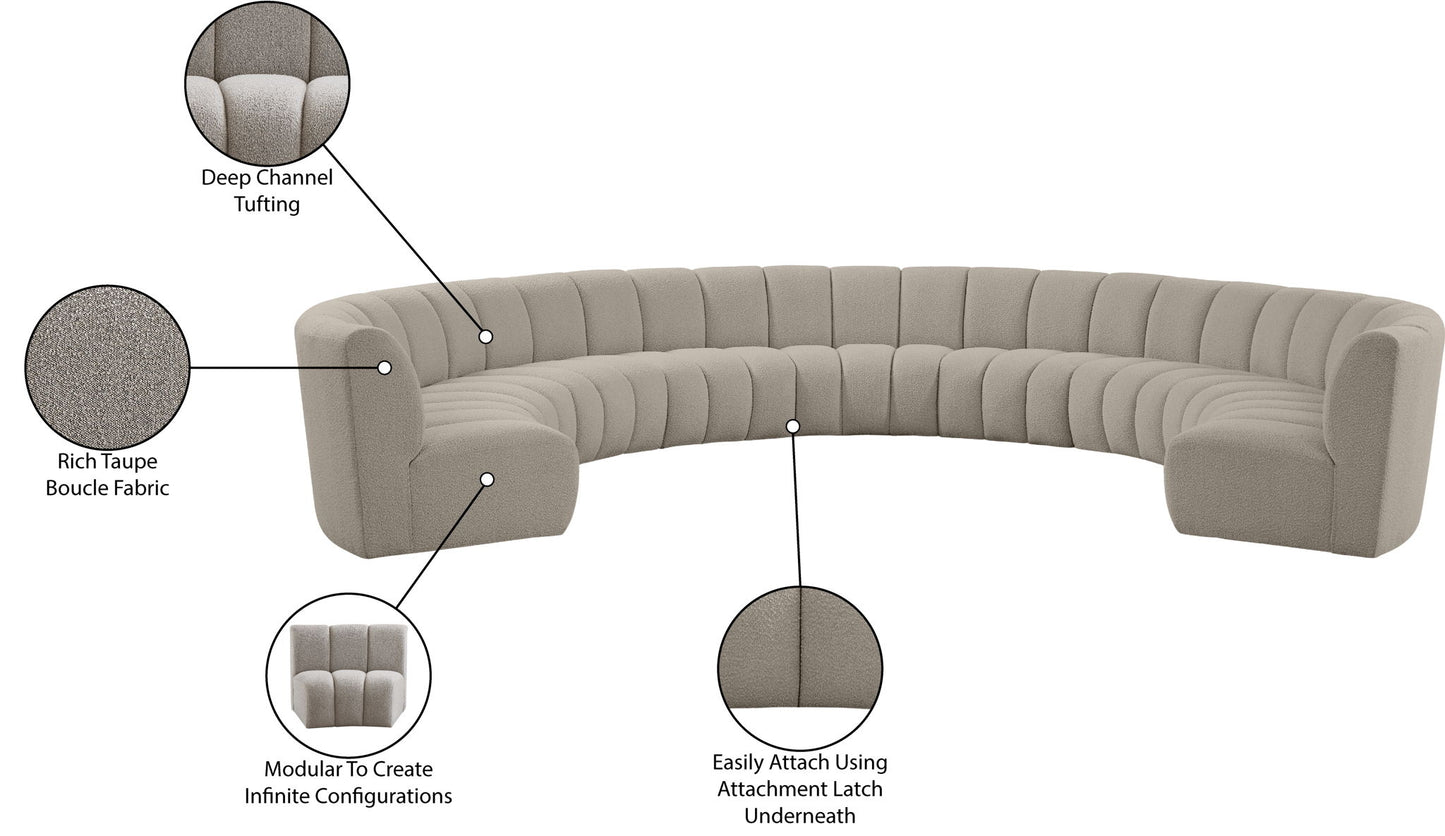 Infinity - 9 Piece Boucle Modular Sectional