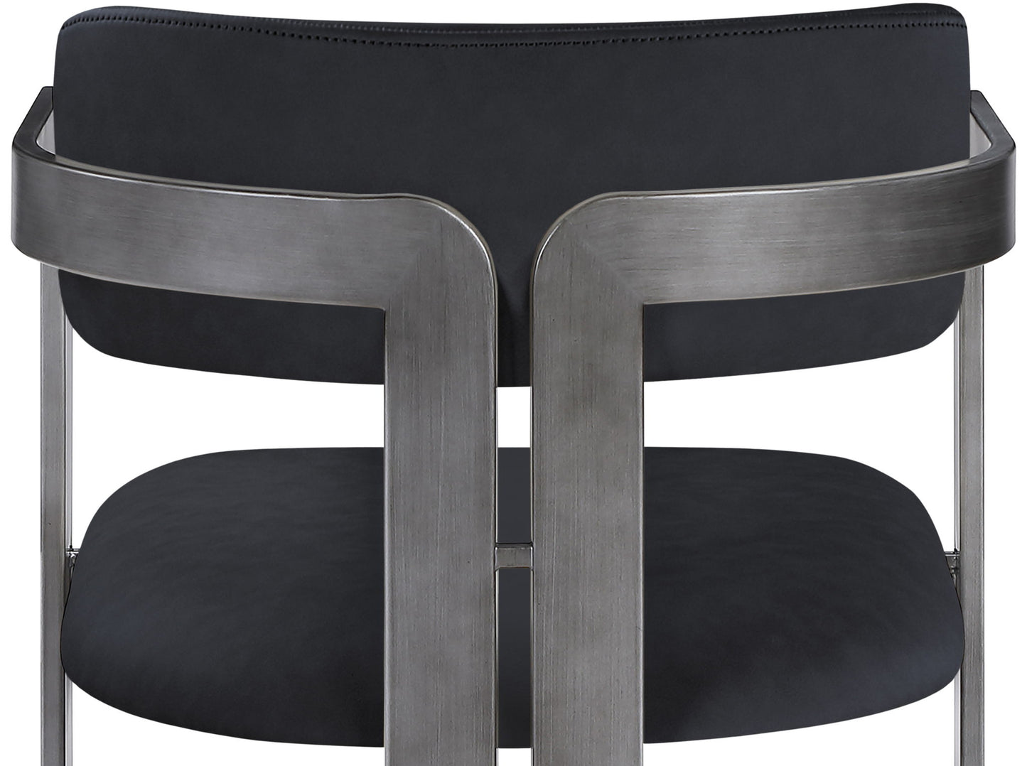 Aurum - Vegan Leather Upholstered Dining Chair With Gray Base (Set of 2)