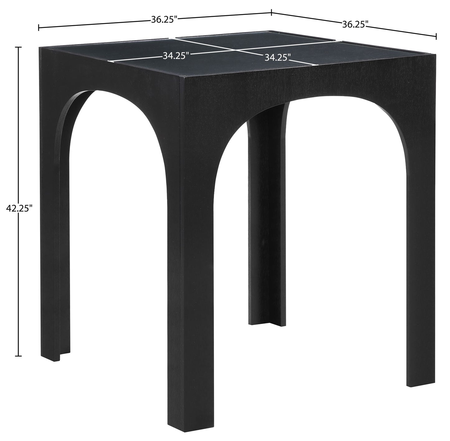 Waldorf - Tempered Glass Top Table