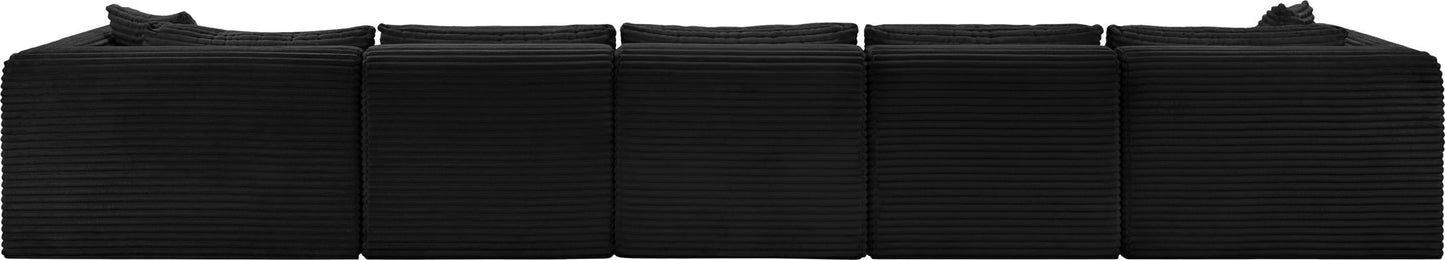 Shaggy - Fabric 6 Piece Modular Sectional With Chaise