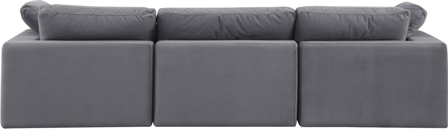 Comfy - Velvet Modular Sofa 3 Seats