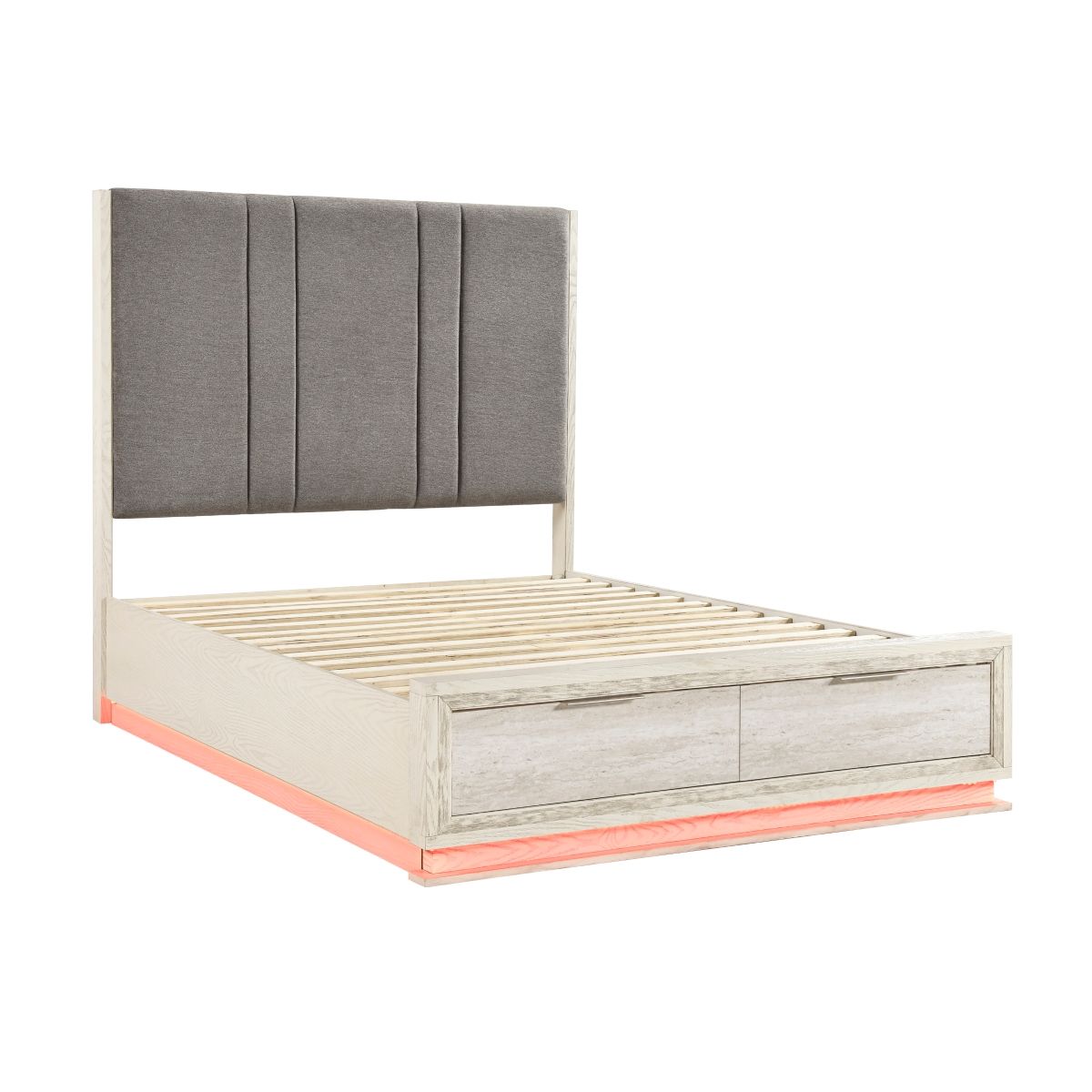 Noctis Queen Platform Bed with Footboard Storage