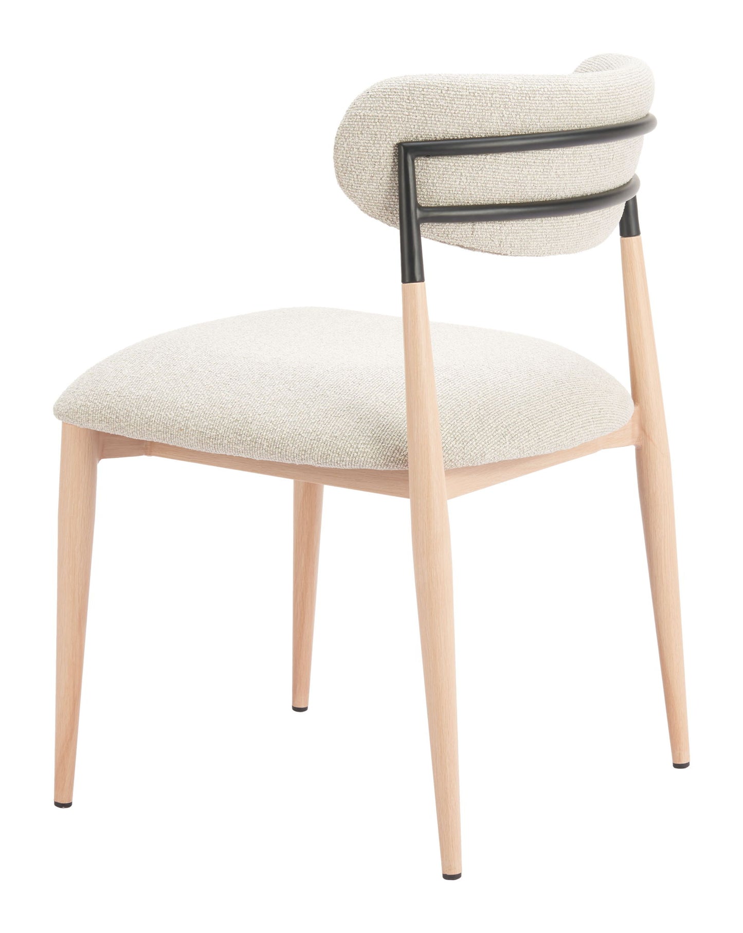Equinox - Armless Dining Chair (Set of 2) - Oyster Gray / Natural