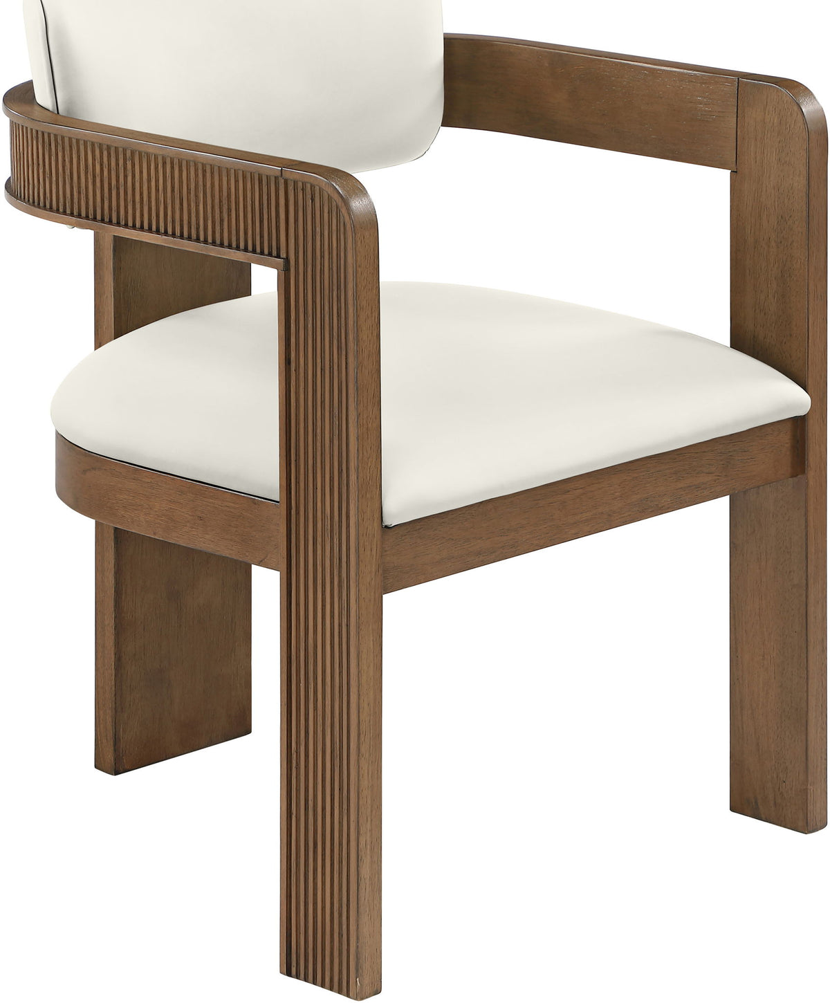 Sacha - Vegan Leather Upholstered Dining Chair With Brown Base (Set of 2)