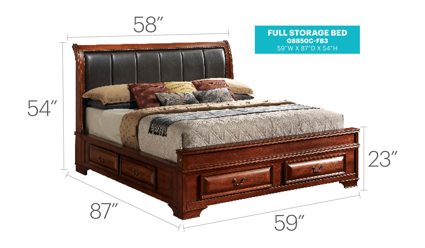 Glory Furniture - LaVita - Upholstered Storage Bed