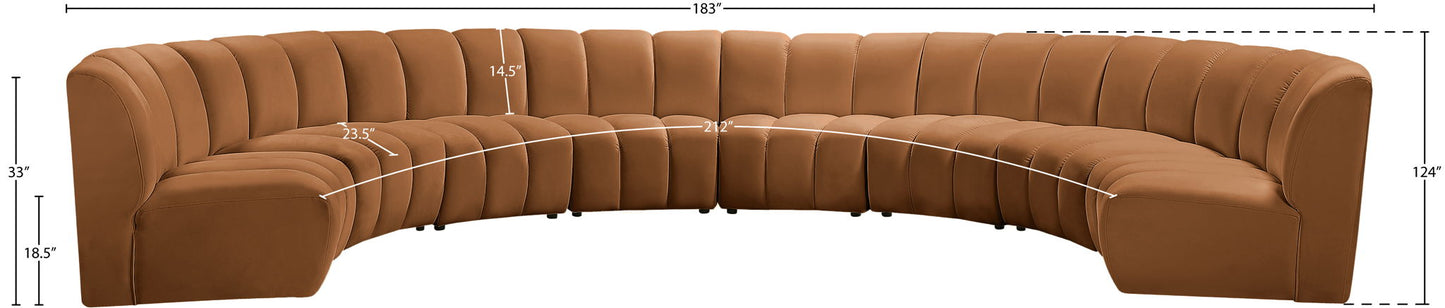 Infinity - 8 Piece Modular Sectional - Saddle