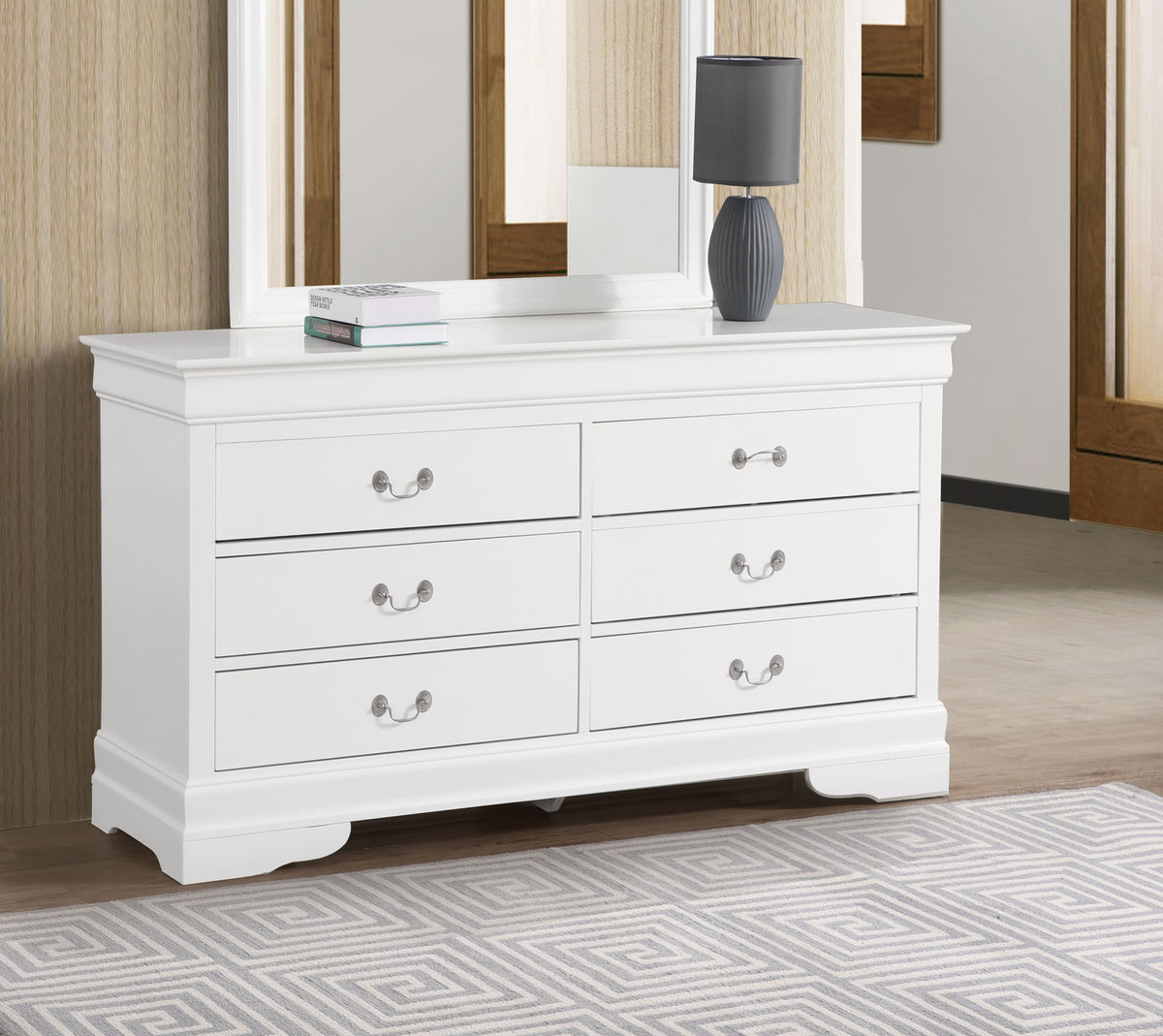 Glory Furniture - Louis Phillipe - Dresser & Mirror
