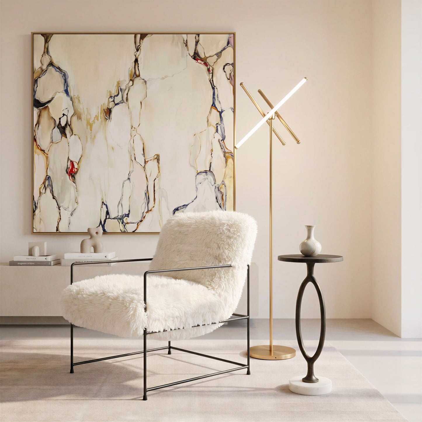 Pelut - Accent Chair - White