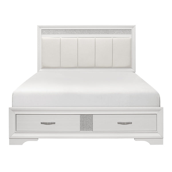 Luster California King Platform Bed with Footboard Storage