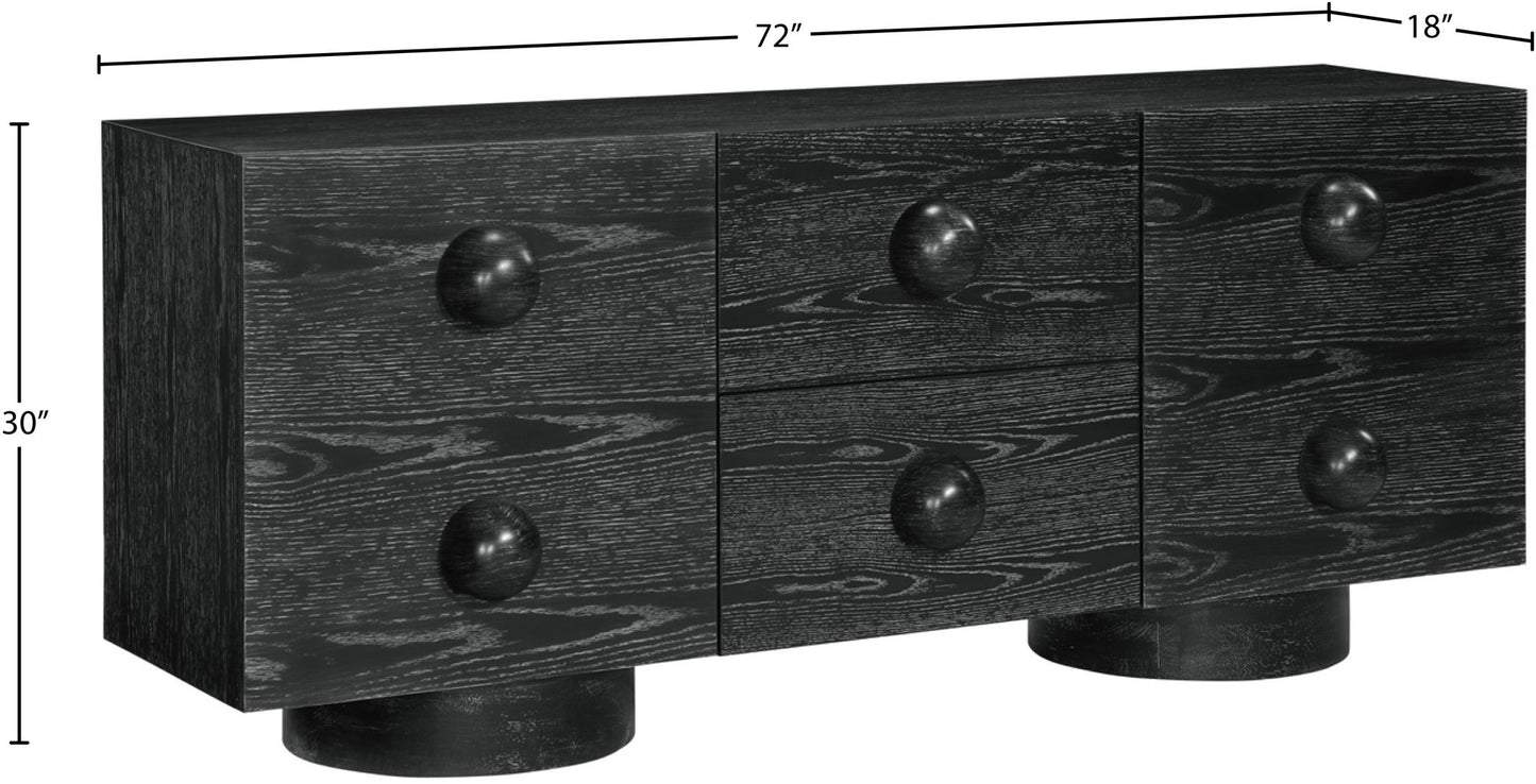 Bubble - Rubberwood with Oak Veneer Sideboard / Buffet